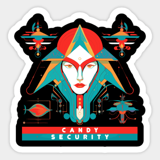 Halloween Candy Security Trick or Treat Mom Sticker